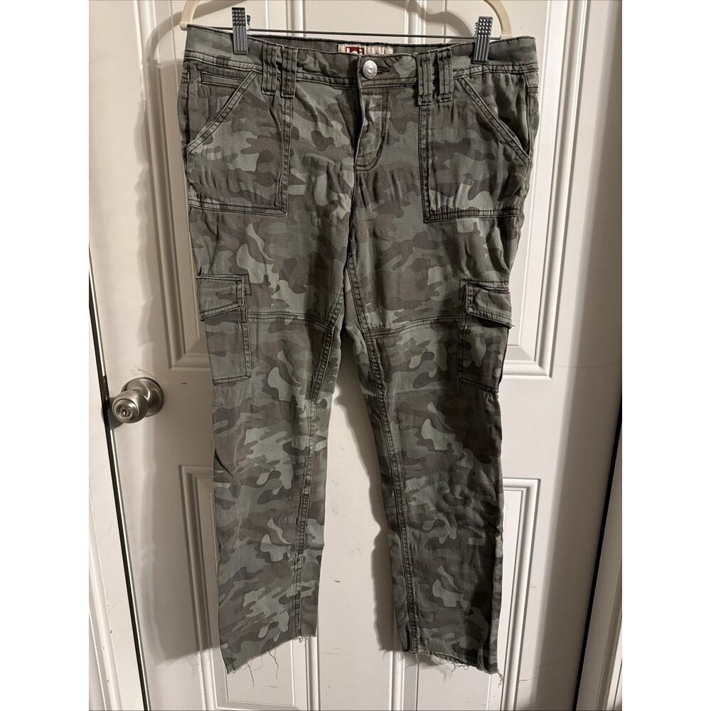 LEI Ashley Lowrise Camo Jeans 9 Youth Skinny Stretch Pants Inseam 29in